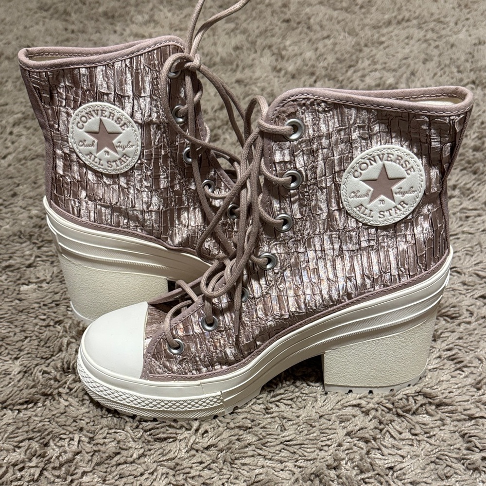 Converse Women's Metallic Lace-Up Boots